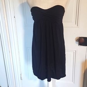 Black strapless swim coverup; Merona, size Medium